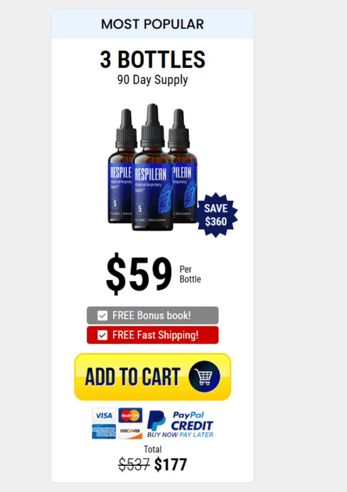 three bottle price
